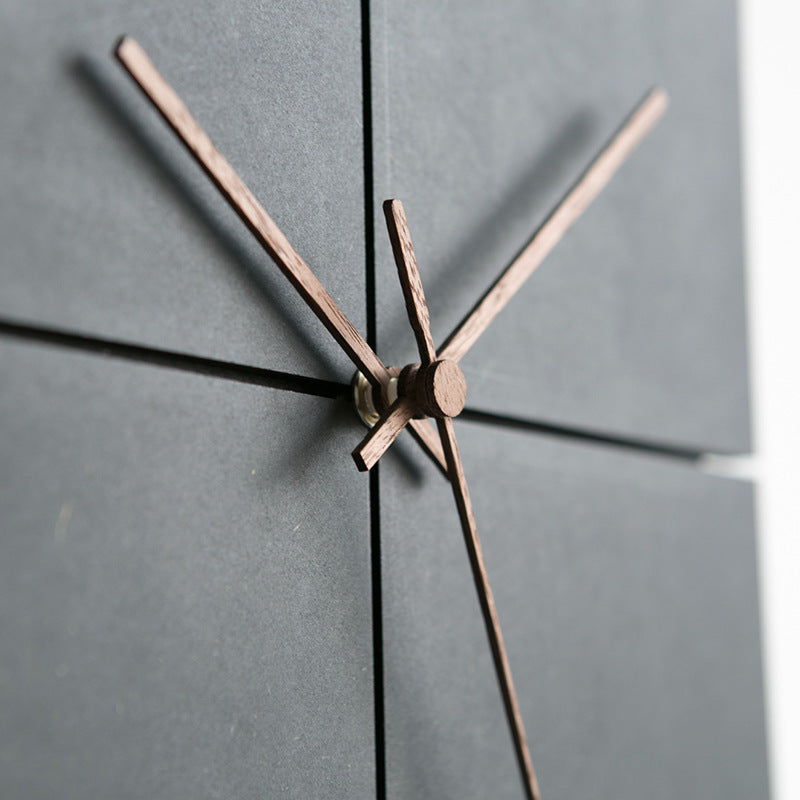 Nowoczesny Zegar Ścienny z Cichym Mechanizmem – MDF i Drewno