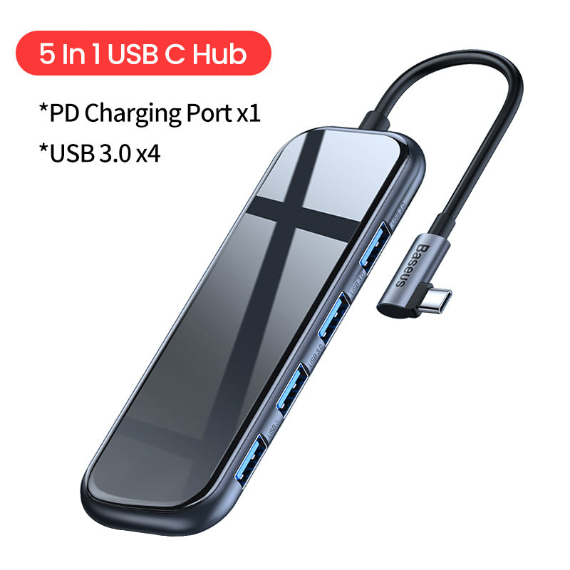 Stacja dokująca 5w1 USB-C z HDMI i szybkim ładowaniem PD