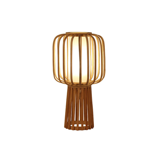Ręcznie Wykonana Lampa Bambusowa w Stylu Japońskim