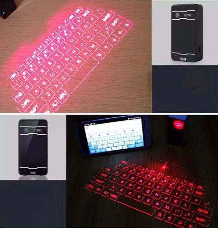 Laserowa klawiatura Bluetooth z projekcją i głośnikiem – bezprzewodowa nowoczesność