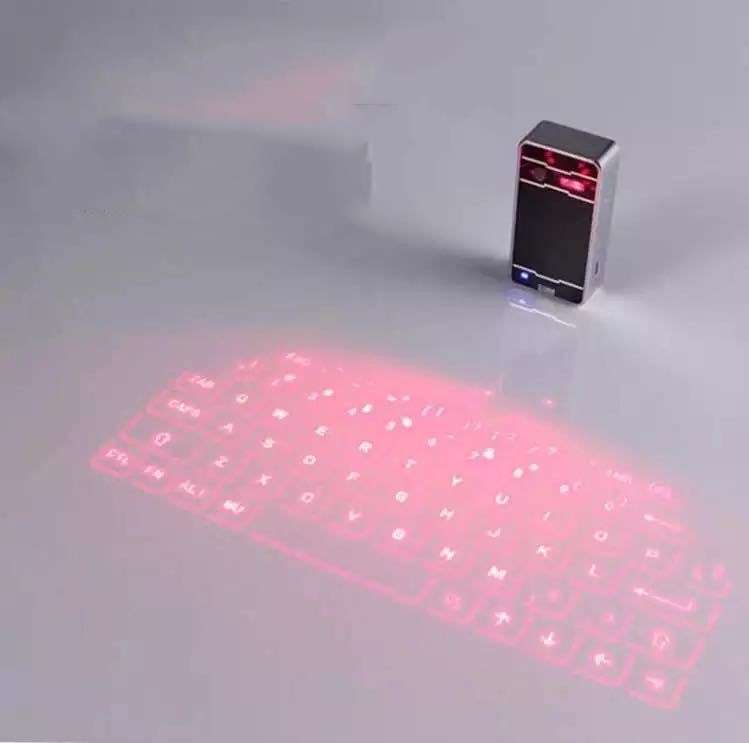 Laserowa klawiatura Bluetooth z projekcją i głośnikiem – bezprzewodowa nowoczesność