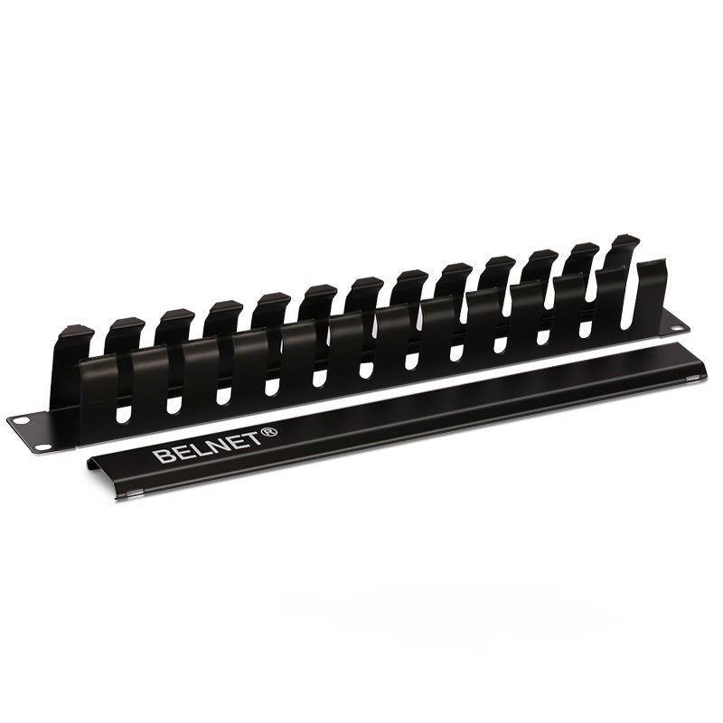 Metalowy organizer kabli Ethernet – uchwyt porządkujący przewody