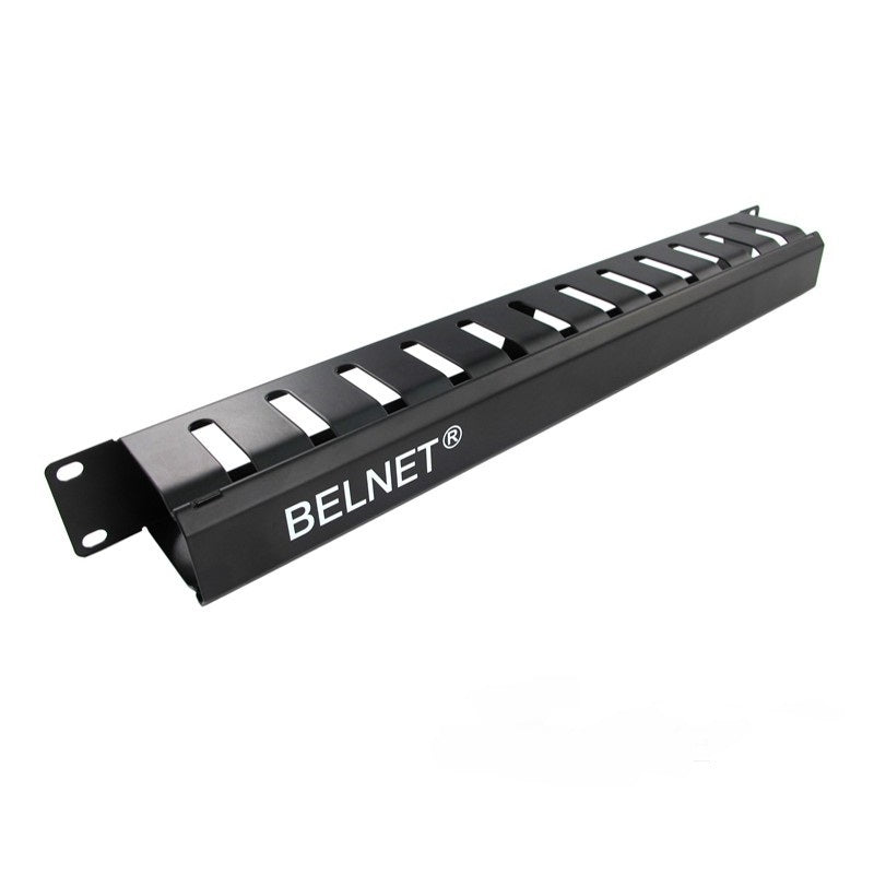 Metalowy organizer kabli Ethernet – uchwyt porządkujący przewody