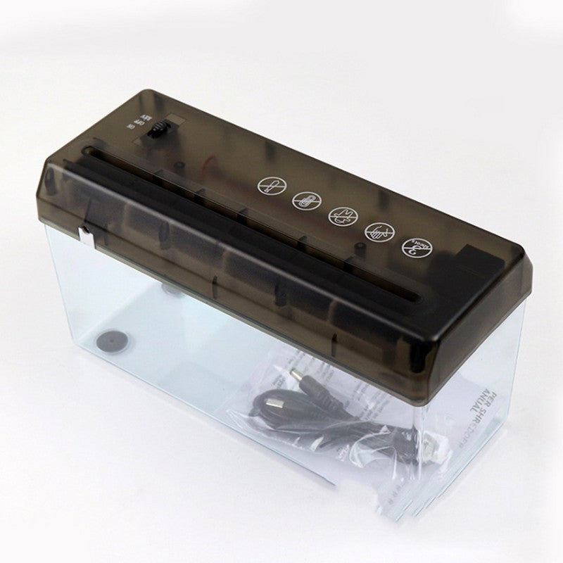 Mała Elektryczna Niszczarka do Papieru A4 –  do Biura i Domu