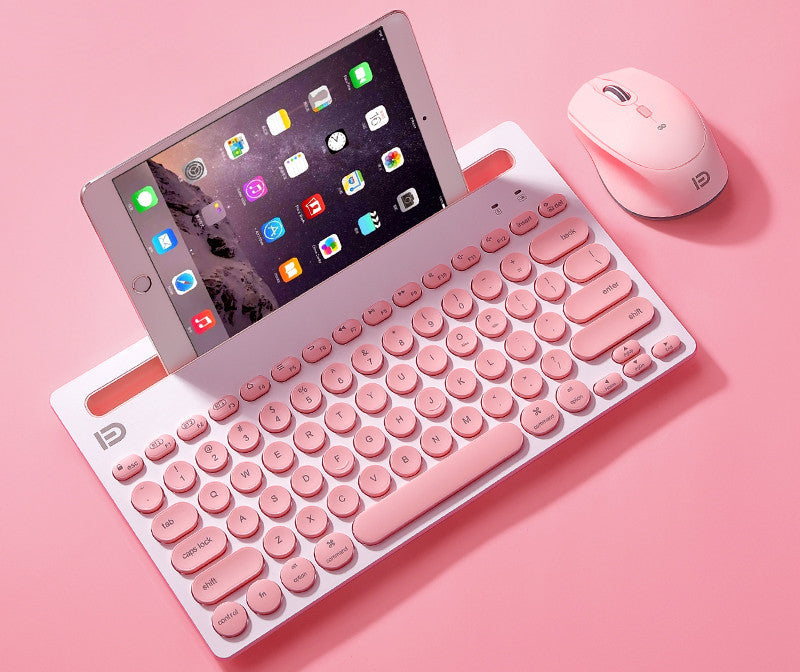 Bezprzewodowy zestaw Bluetooth – klawiatura i mysz z etui do przechowywania