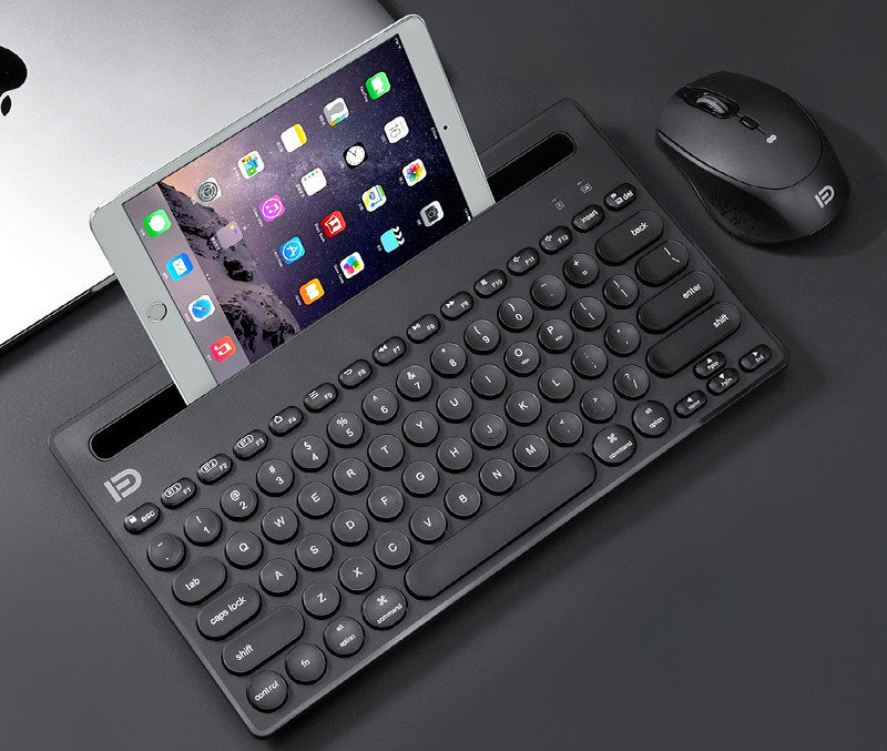 Bezprzewodowy zestaw Bluetooth – klawiatura i mysz z etui do przechowywania