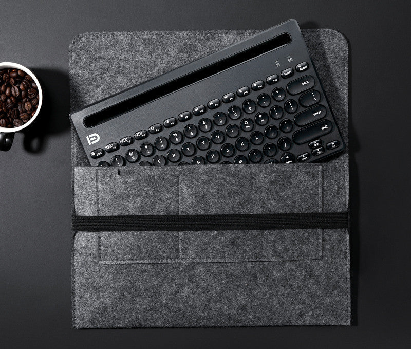 Bezprzewodowy zestaw Bluetooth – klawiatura i mysz z etui do przechowywania