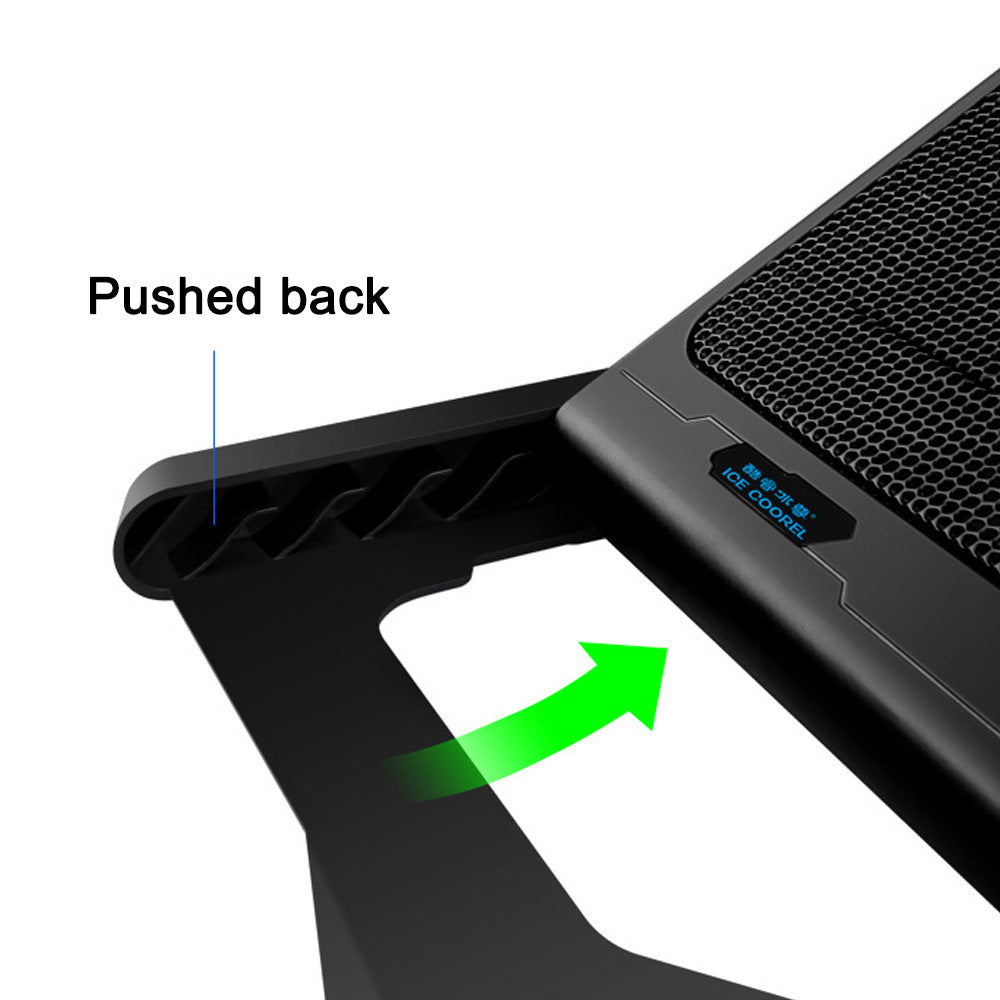 Podstawka chłodząca pod laptopa – 6 wentylatorów LED, regulacja kąta nachylenia