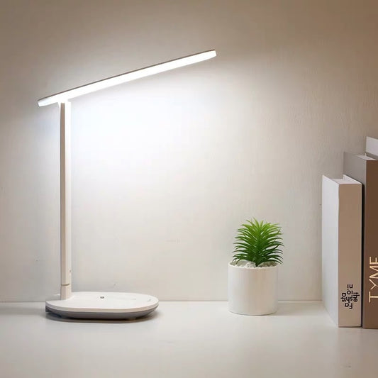Lampa stołowa LED z dotykowym włącznikiem i ładowaniem – styl nowoczesny