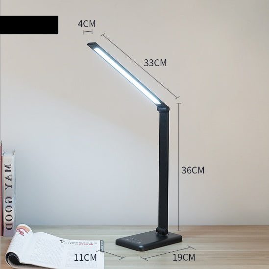Lampka biurkowa LED z ładowaniem bezprzewodowym i portem USB