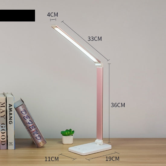 Lampka biurkowa LED z ładowaniem bezprzewodowym i portem USB