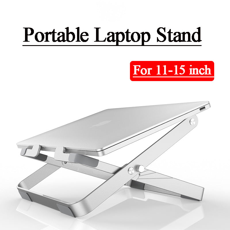 Składany aluminiowy stojak na laptopa z chłodzeniem – regulowana podstawka 11–18 cali