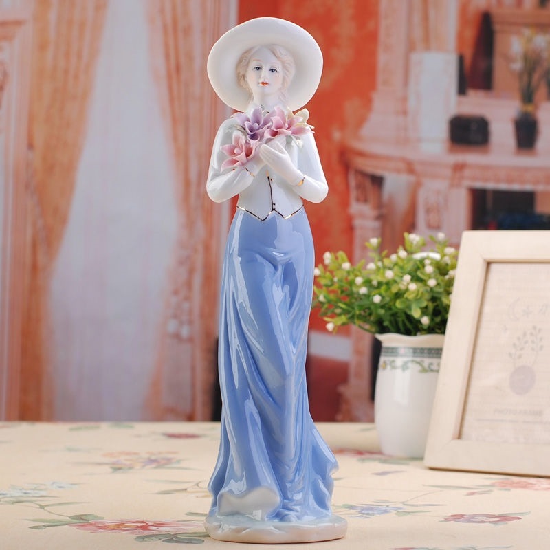 Ceramiczna Figurka Dekoracyjna do Domu w Stylu Retro