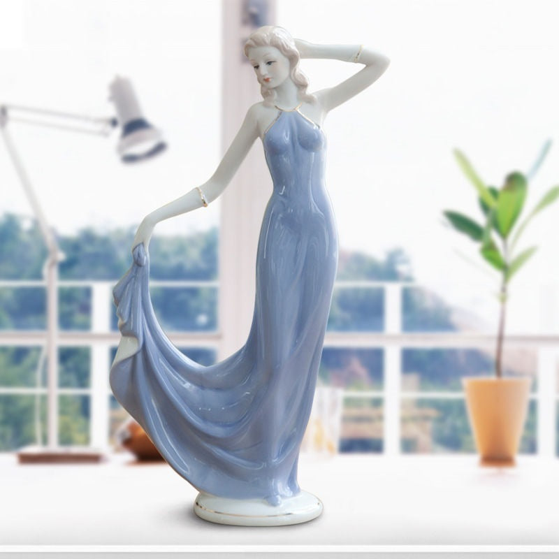 Ceramiczna Figurka Dekoracyjna do Domu w Stylu Retro