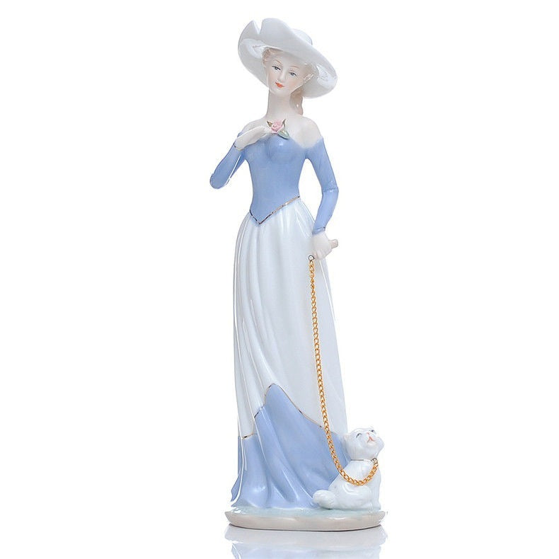Ceramiczna Figurka Dekoracyjna do Domu w Stylu Retro