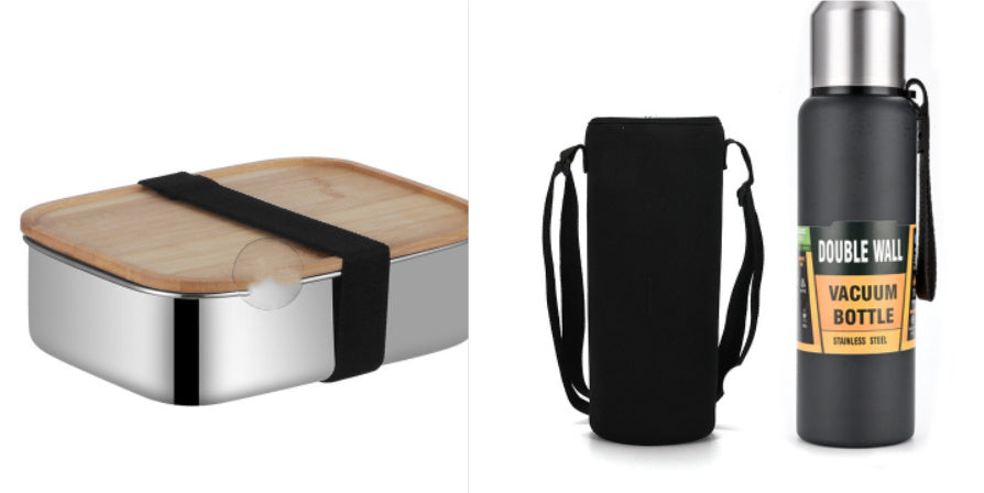 Stalowy Lunchbox Bento – Styl Koreański | Hermetyczny Pojemnik na Lunch