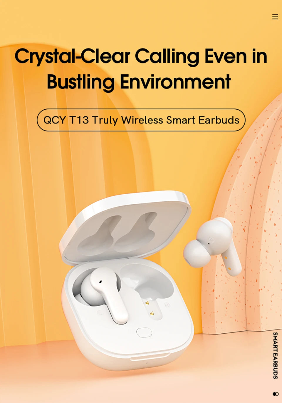 Bezprzewodowe słuchawki Bluetooth 5.3 z redukcją hałasu i dotykowym sterowaniem