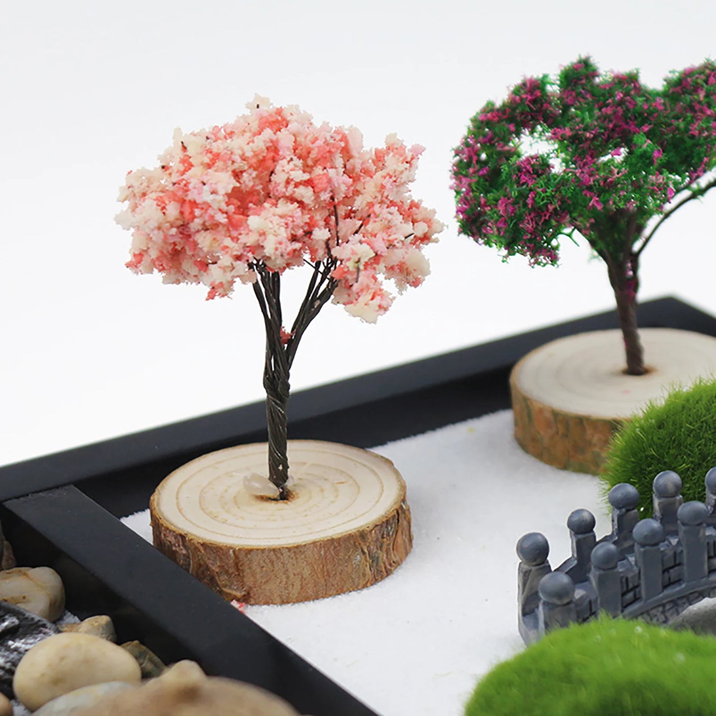 Japoński Ogródek Zen-Miniaturowy Zestaw Dekoracyjny na Biurko