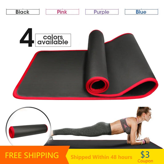 Mata do ćwiczeń 10MM YECOKISO-183x61cm,gruba antypoślizgowa,z opaską-do jogi,fitnessu