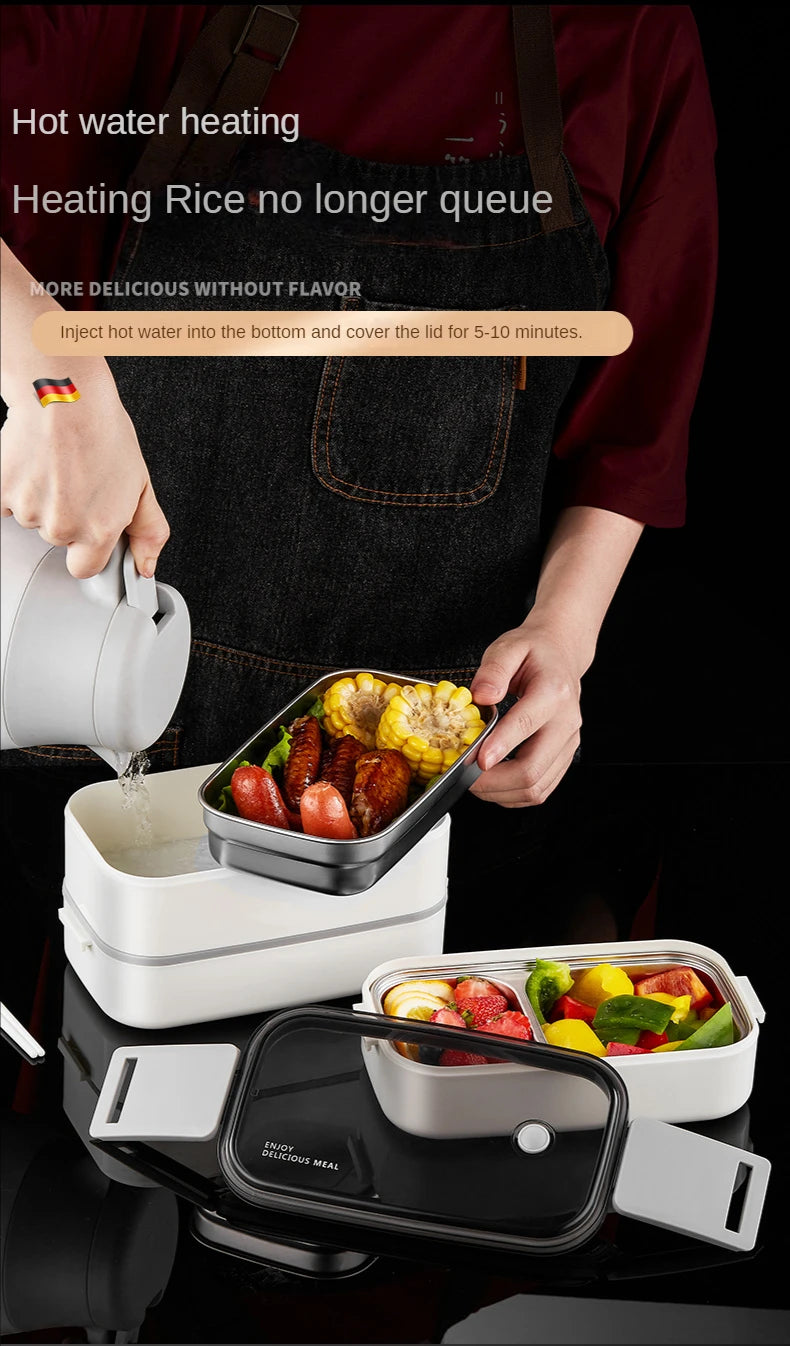 Lunch box 2w1 z Torbą Termiczną-Pojemnik na Lunch z 304 Stali Nerdzewnej