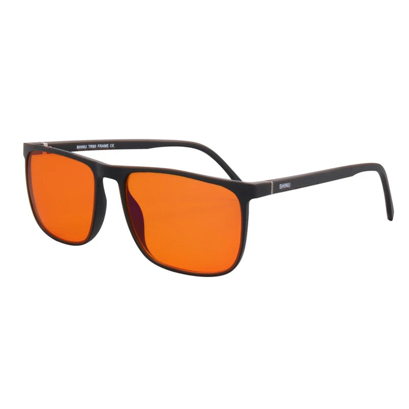 Okulary z czerwonymi soczewkami do ekranów