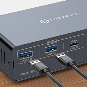 Stacja dokująca USB C z HDMI i DisplayPort-Dual Monitor dla Laptopa i PC