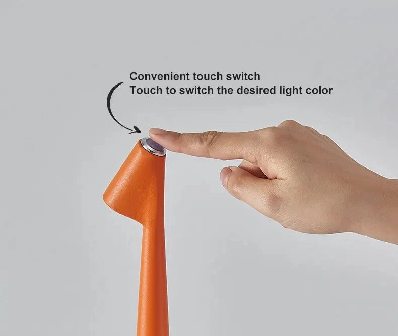 Minimalistyczna lampka stołowa LED, bezprzewodowa, ładowana USB