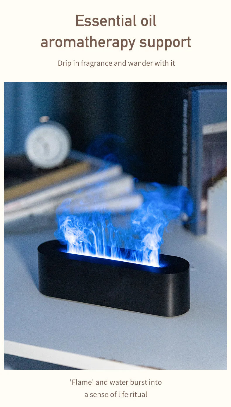 Nawilżacz Powietrza z Efektem Świetlnym RGB i Możliwością Dodania Olejków Eterycznych USB