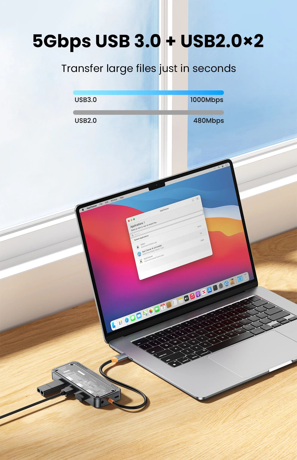 10w1 Stacja dokująca USB-C z HDMI 4K,PD 100W i czytnikiem kart-uniwersalny HUB