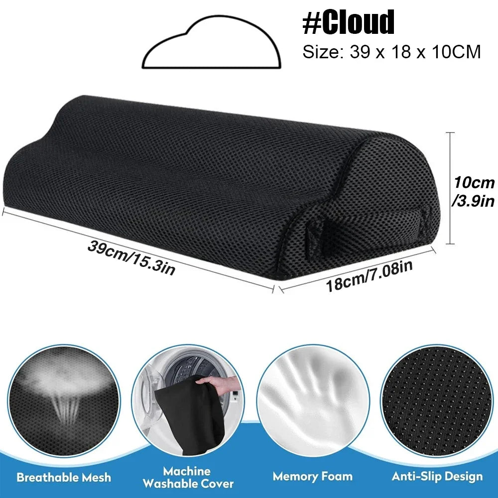 Podnóżek z pianki memory z antypoślizgową podstawą, do biurka