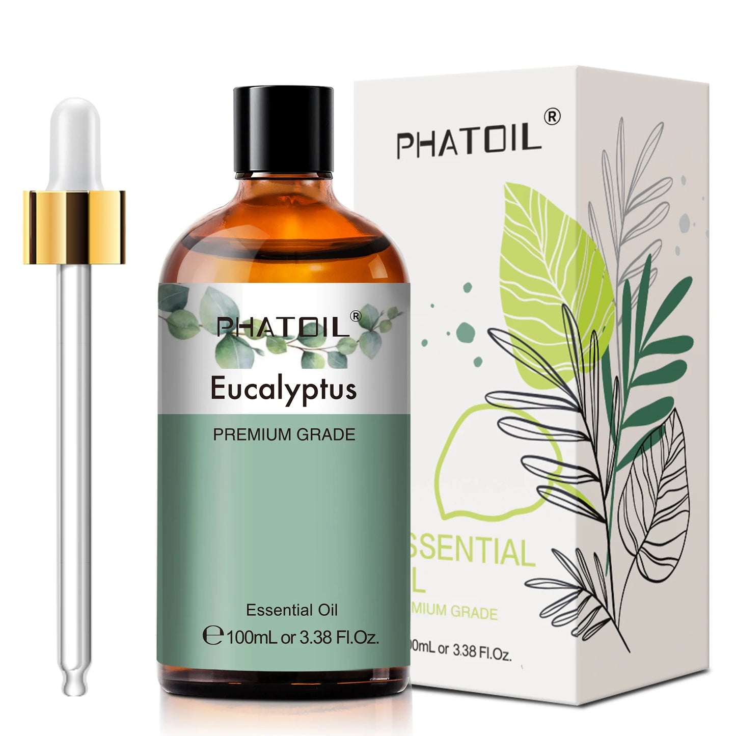 PHATOIL 100 ml – Olejek Eteryczny Roślinny do Dyfuzorów, Masażu i Kąpieli