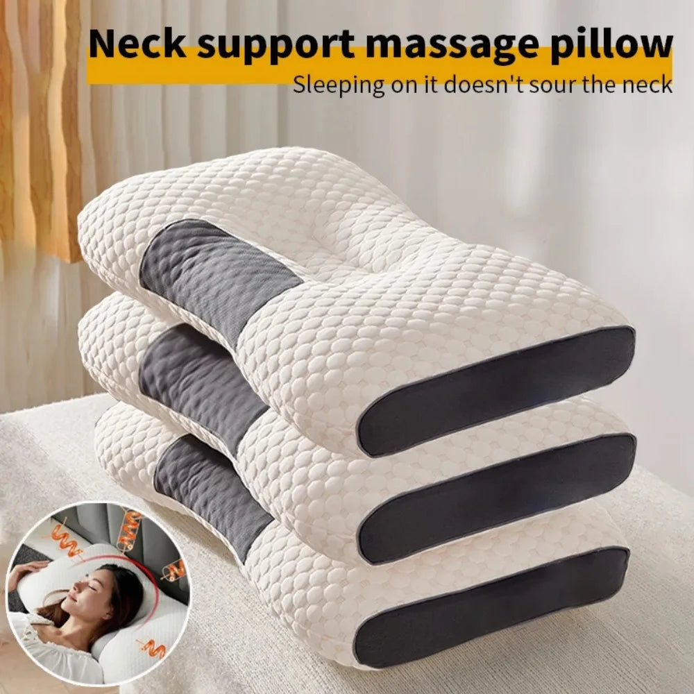 Poduszka do spania z włókna sojowego i poliestrowego – podparcie szyi