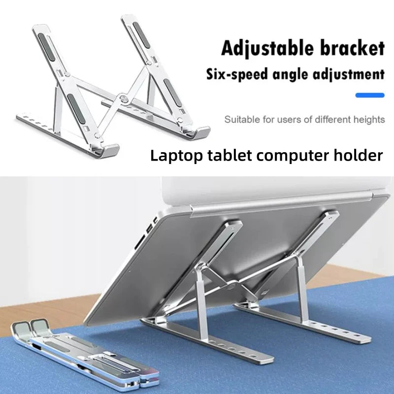 Składany uchwyt aluminiowy pod laptopa z regulacją wysokości