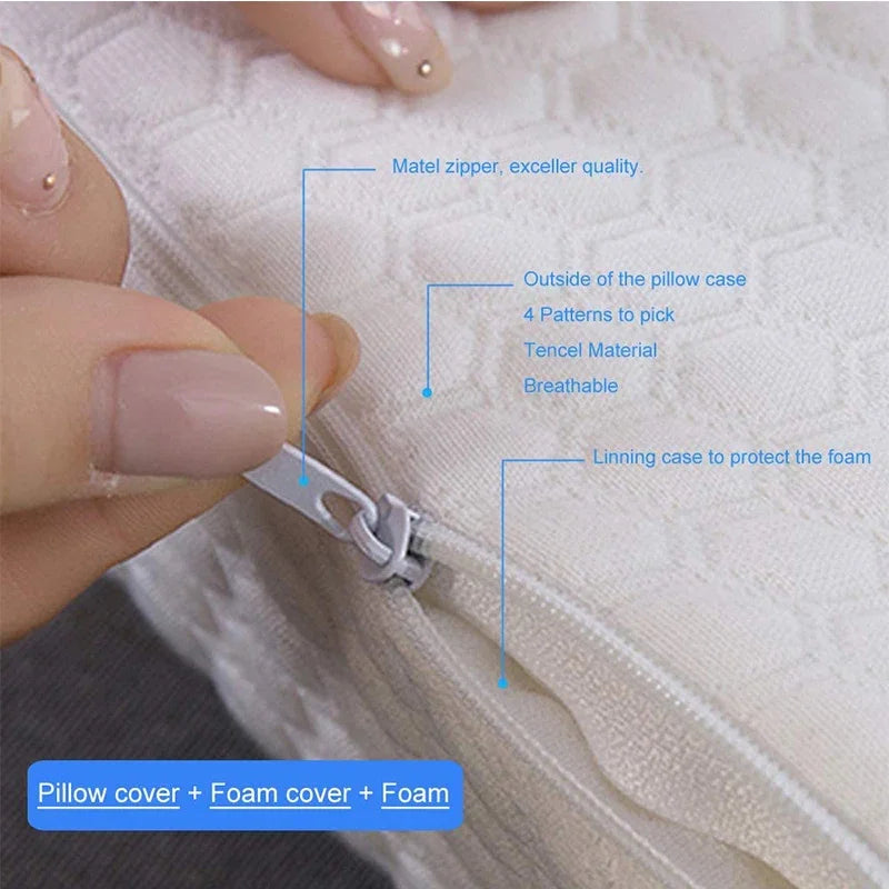 Poduszka z pianki memory Pulatree do spania na boku i plecach