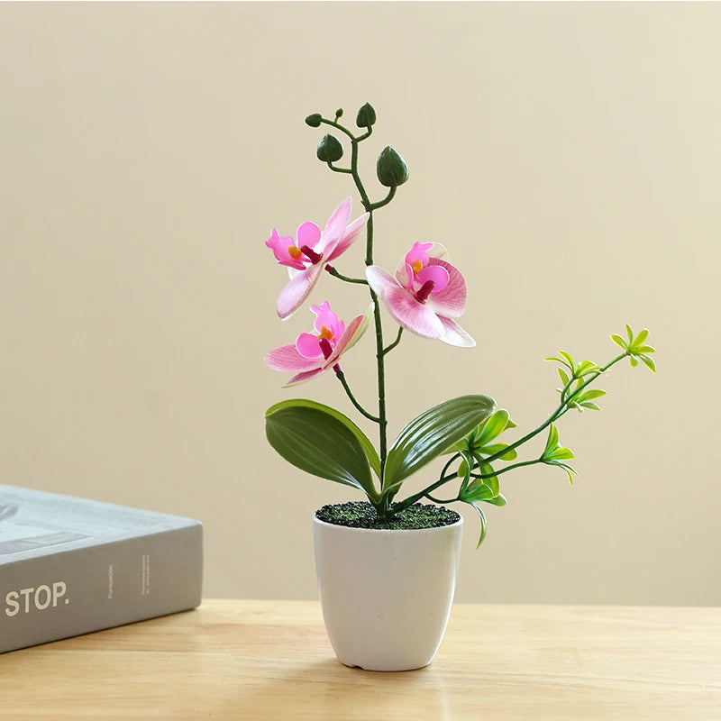 Sztuczna Orchidea w Doniczce – Dekoracja do Pomieszczeń