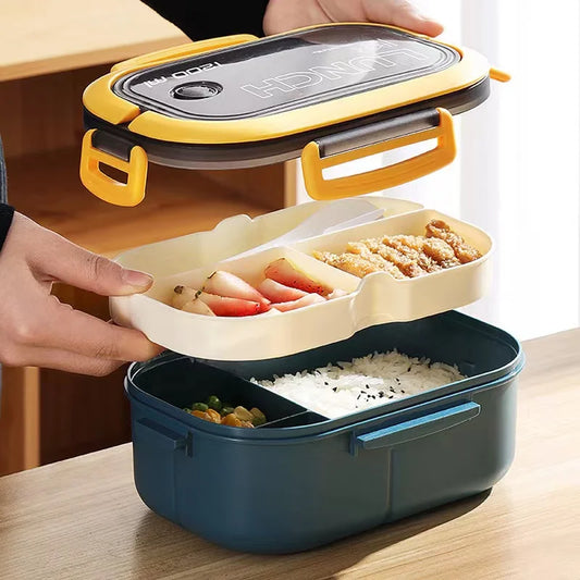 Lunchbox  1200ml z łyżką i widelcem-szczelny pojemnik dla dzieci i dorosłych