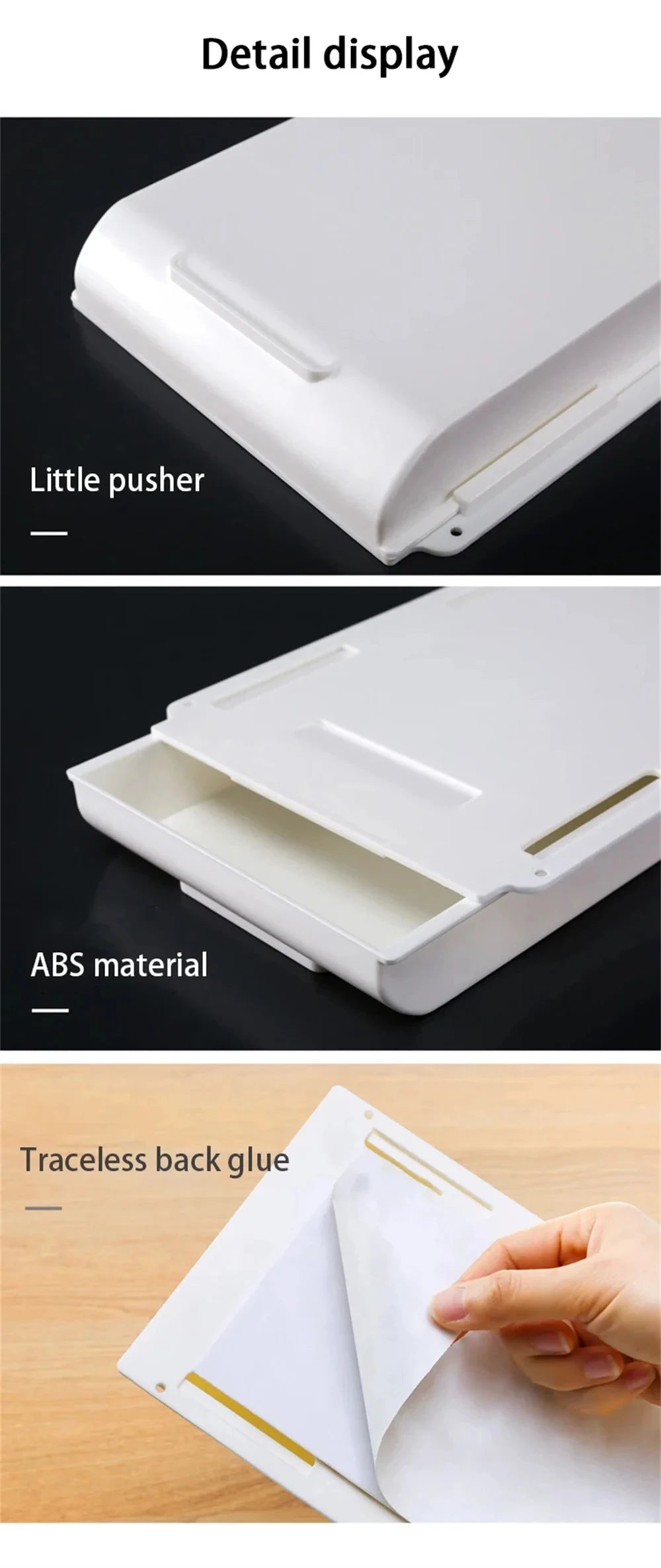 Organizer podblatowy na biurko – samoprzylepna szuflada na drobiazgi i przybory