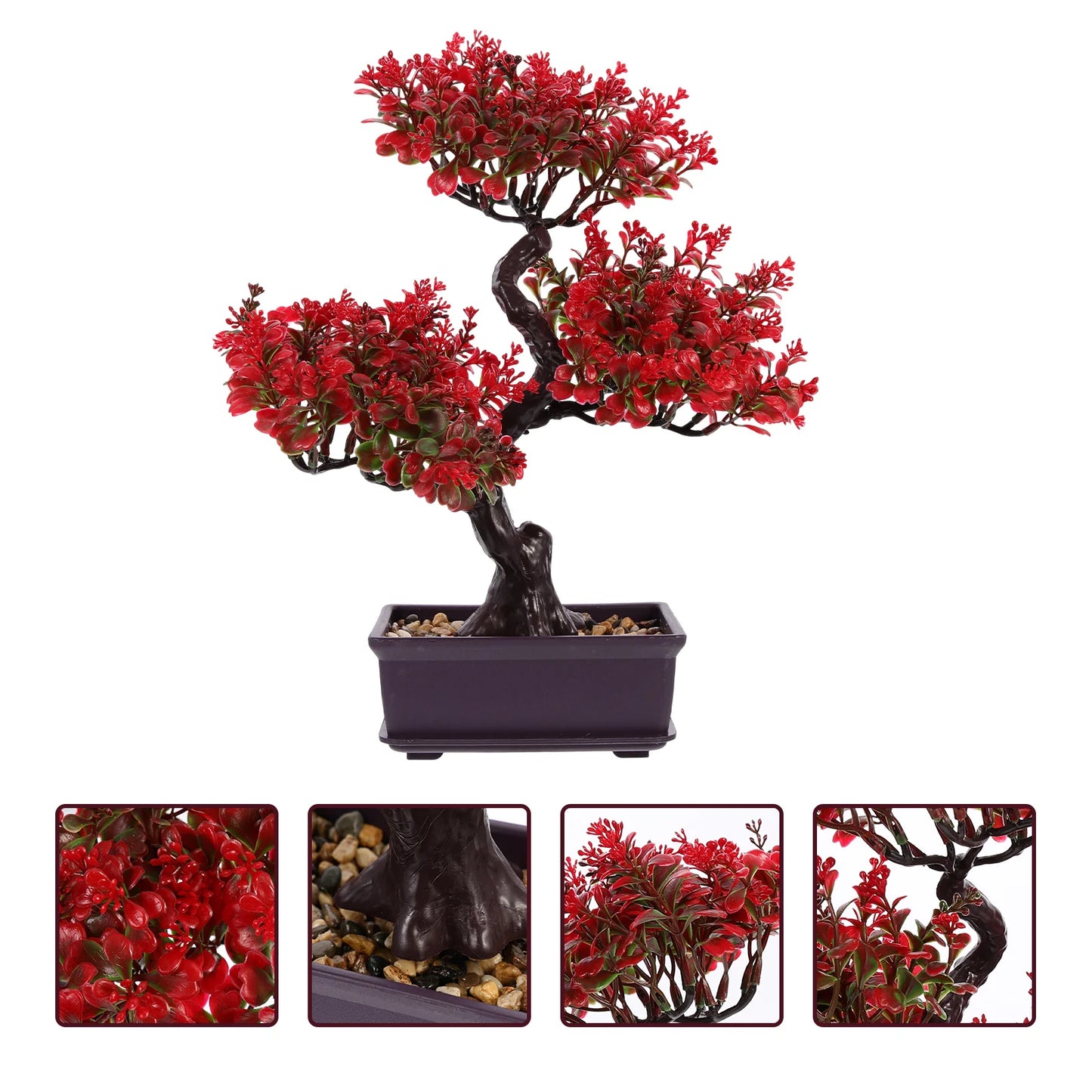 Sztuczna Roślina Bonsai – Dekoracja Kolorowa do Wnętrz