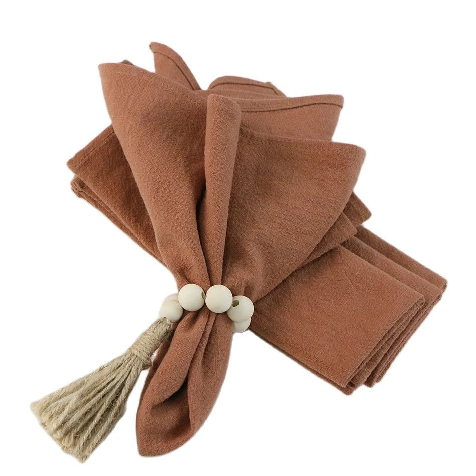 Lniane serwetki i podkładki stołowe do kuchni i jadalni, wielokrotnego użytku