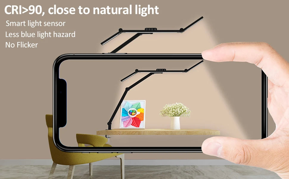 Lampa biurowa LED 24W z klipsem-ultrajasna architektoniczna lampa do biura i domu