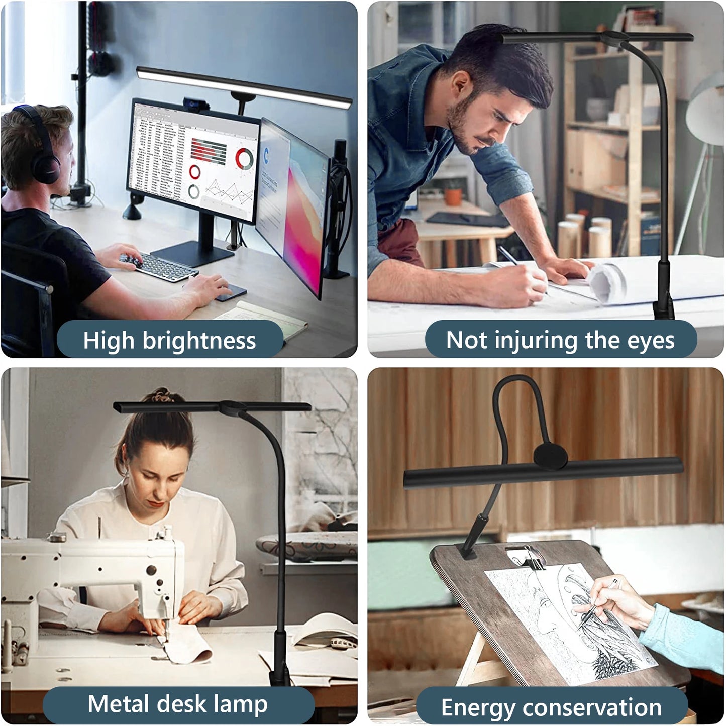 Lampka biurkowa LED-regulowana,30 trybów świecenia