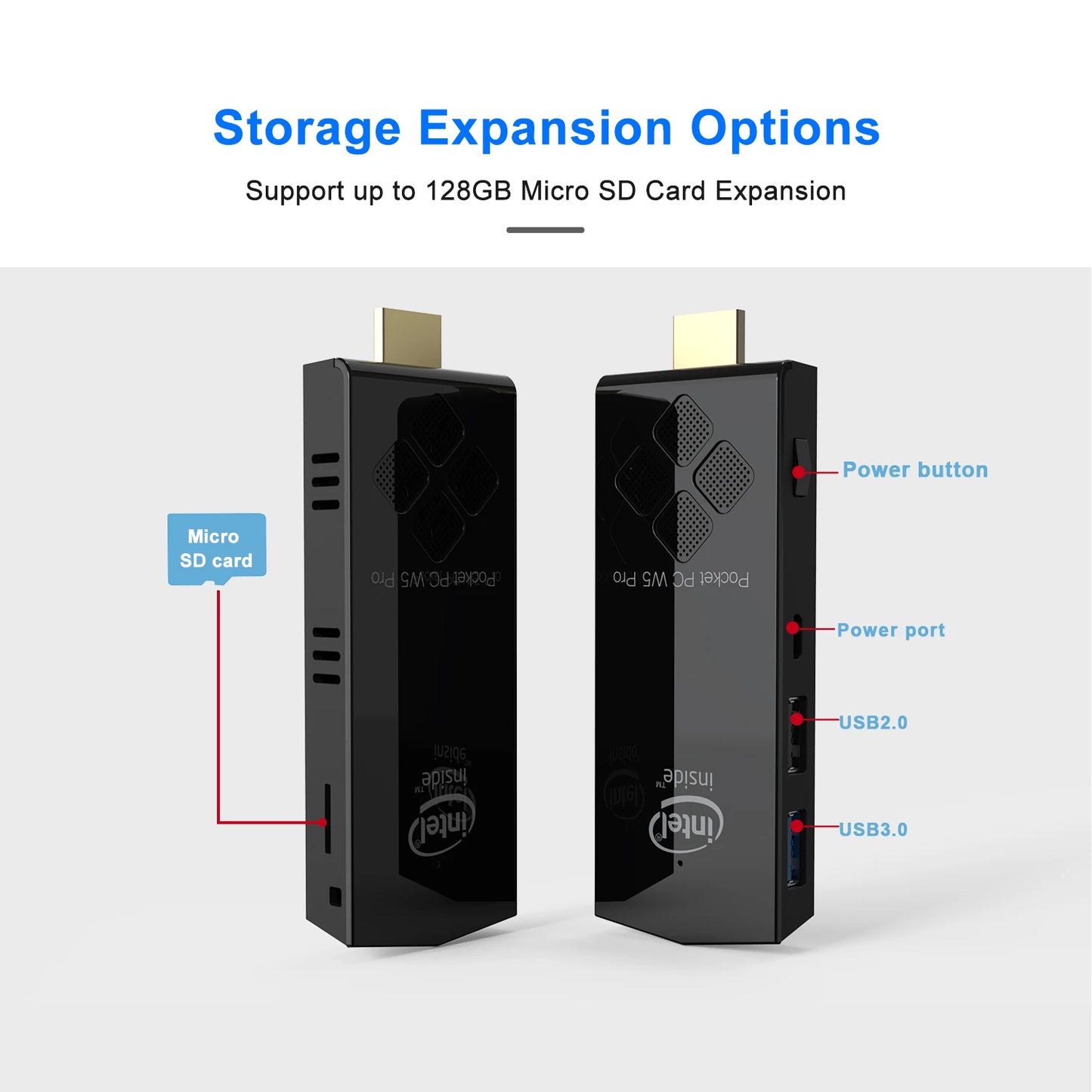 Mini komputer PC z systemem operacyjnym, 4 GB RAM, 64 GB pamięci, WiFi i Bluetooth – do użytku domowego i biuroweg