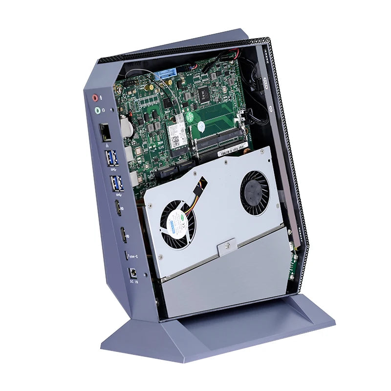 Mini komputer PC z podświetleniem RGB, do zastosowań domowych i multimedialnych – 64GB RAM, 2TB SSD