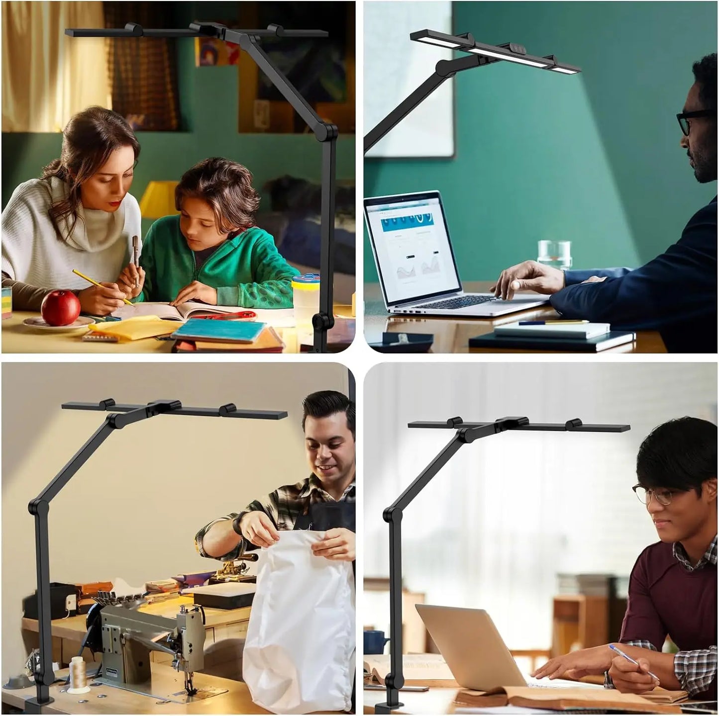 Lampa biurowa LED 24W z klipsem-ultrajasna architektoniczna lampa do biura i domu
