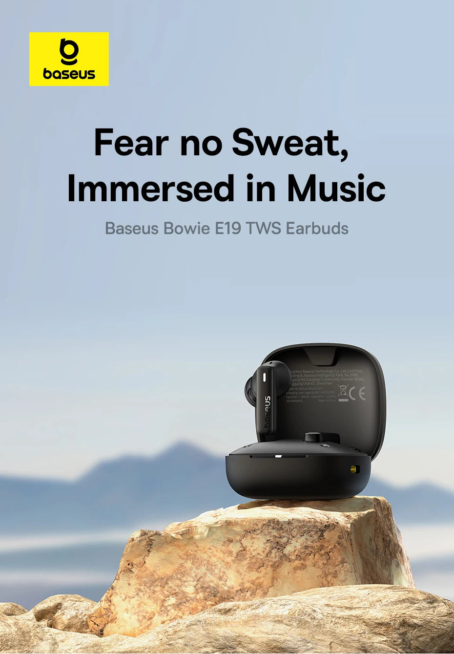 Bezprzewodowe słuchawki Bluetooth 5.3 z etui ładującym i klasą wodoodporności IPX5