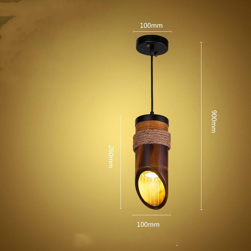Lampa Bambusowa Wisząca –  Lampa do Jadalni, Baru lub Salonu