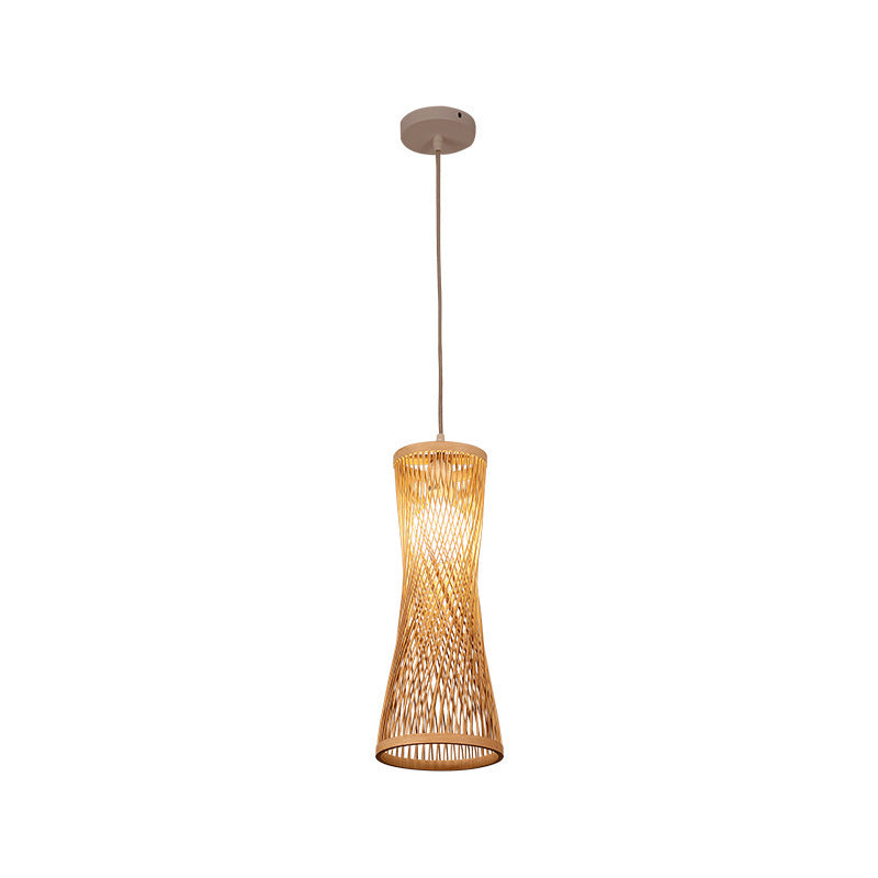Bambusowa Lampa Wisząca-Japoński Styl Artystyczny