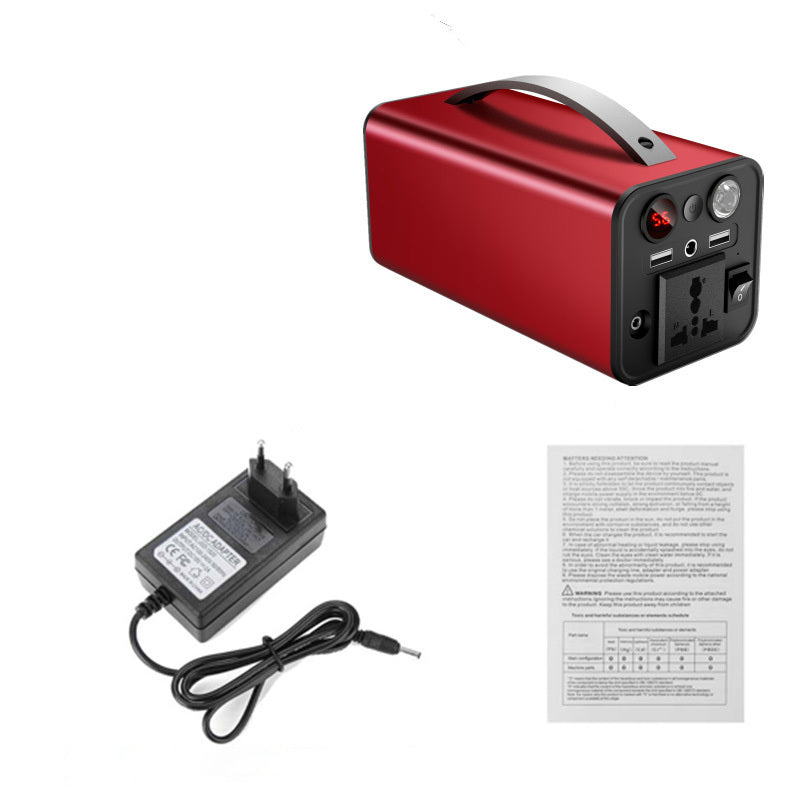 Przenośny zasilacz mobilny 220V/110V – duża pojemność, z latarką LED