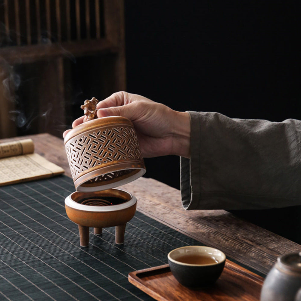 Ceramiczny Kominek na Kadzidła – Styl Chiński