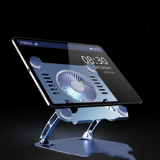 Regulowana podstawka chłodząca pod laptopa z wentylatorem – aluminiowa, składana